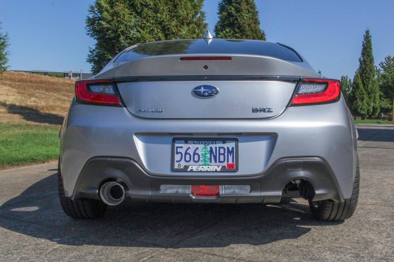 Perrin Performance PSP-EXT-368BR PERRIN 22-25 Subaru BRZ / Toyota GR86 Axle Back Exhaust SS (Single Side Exit w/Helmholtz Chamber)