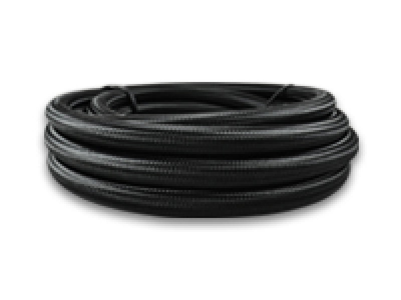 Vibrant 19036 -6 AN Black Nylon Braided Flex Hose w/PTFE Liner (150ft Roll)