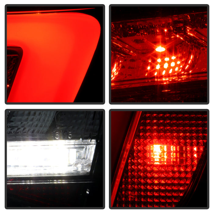 SPYDER 5087171 Spyder 13-16 Audi A4 4DR LED Tail Lights LED Clear Reverse Lights - Black ALT-YD-AA413-SEQ-BK