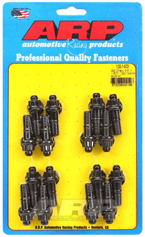 Arp ARP100-1403 Header Stud Kit - 12pt. 3/8 x 1.670 OAL (16)