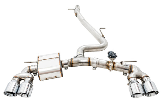 AWE Tuning 3025-42066 Volkswagen Golf R MK7.5 SwitchPath Exhaust w/Chrome Silver Tips 102mm