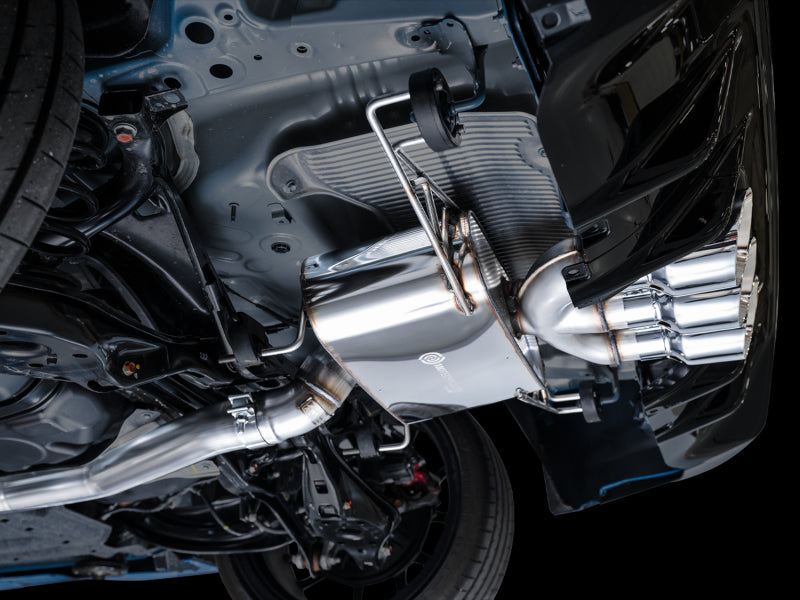 AWE Tuning 3015-52287 2023 Honda Civic Type R FL5 Touring Edition Exhaust w/ Triple Chrome Silver Tips