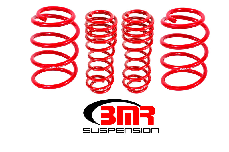 BMR Suspension SP070R BMR 07-14 Shelby GT500 Performance Version Lowering Springs (Set Of 4) - Red