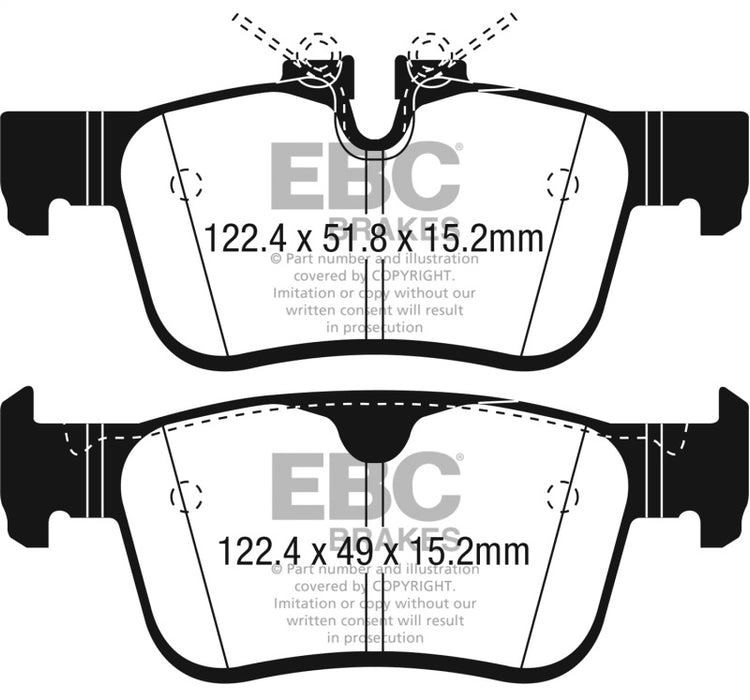 EBC DP32306C 2017+ Volvo S90 2.0L Turbo Redstuff Rear Brake Pads