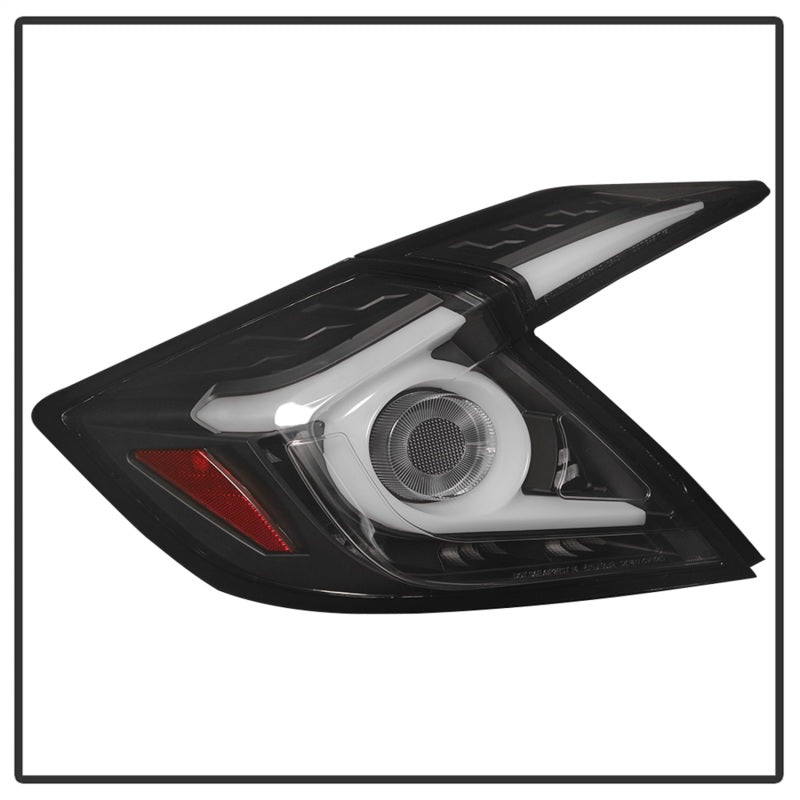 SPYDER 5086051 Spyder 16-19 Honda Civic 4 Door Light Bar LED Tail Lights - Black - ALT-YD-HC164D-LB-BK