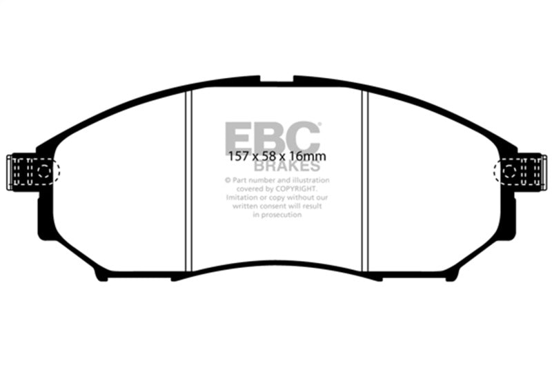 EBC DP41671R 08-13 Infiniti EX35 3.5 Yellowstuff Front Brake Pads