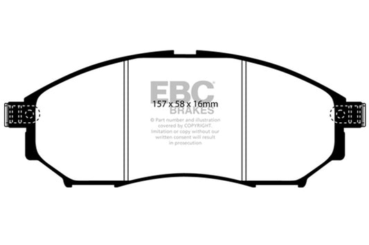 EBC DP51671NDX 05-08 Infiniti G35 3.5 2WD Bluestuff Front Brake Pads