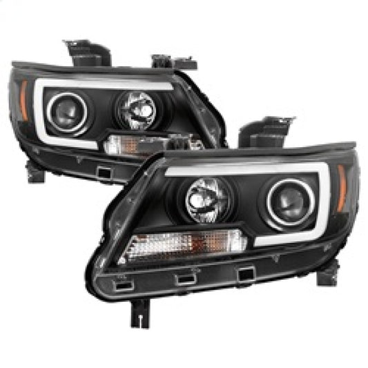 SPYDER 5085283 Spyder 15-17 Chevy Colorado Projector Headlights - Light Bar LED - Black (PRO-YD-CCO15-LBDRL-BK)