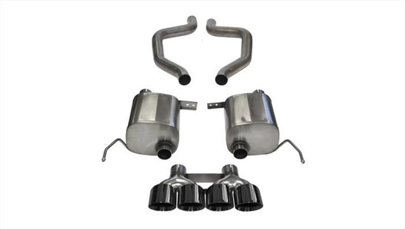CORSA Performance 14766BLK Corsa 2017-2019 Chevy Corvette Z06 3in Axle Back Exhaust Black Quad 4.5in Tip (Xtreme)