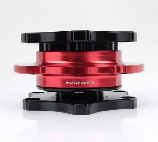 NRG SRK-R200BK-RD Quick Release SFI SPEC 42.1 - Shinny Black Body / Red Shinny Ring