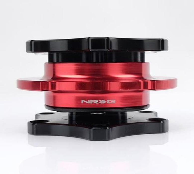 NRG SRK-R200BK-RD Quick Release SFI SPEC 42.1 - Shinny Black Body / Red Shinny Ring