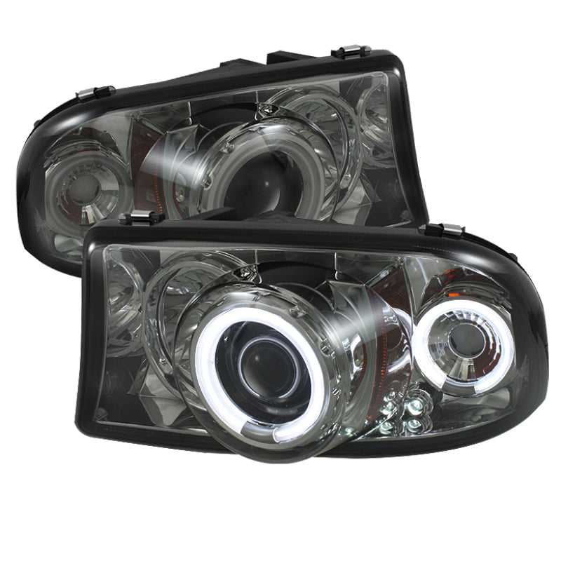 SPYDER 5009791 Spyder Dodge Dakota 97-04/Durango 98-03 1PC Projector Headlights LED Halo LED Chrm PRO-YD-DDAK97-C