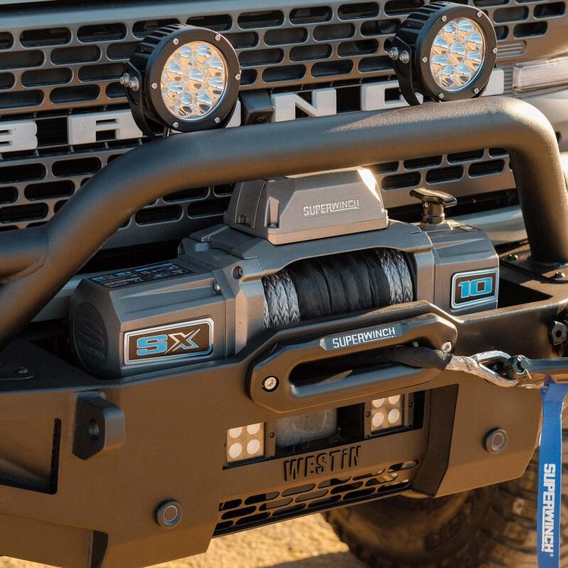 Superwinch 1710201 10000 LBS 12V DC 3/8in x 80ft Synthetic Rope SX 10000 Winch