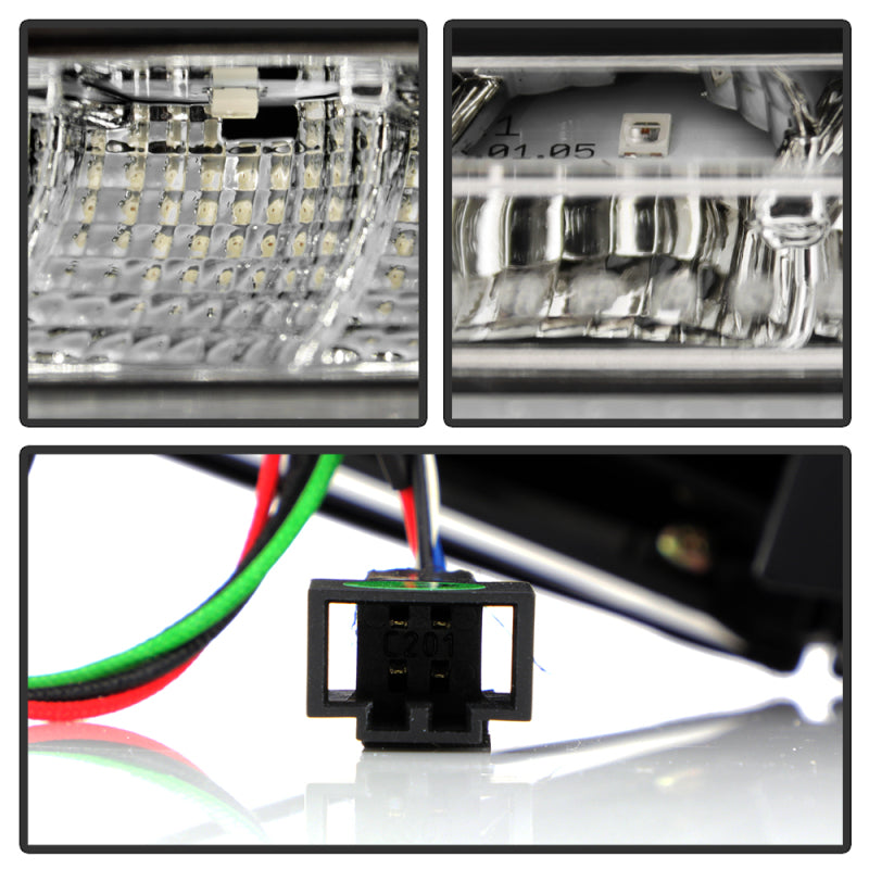 SPYDER 5087171 Spyder 13-16 Audi A4 4DR LED Tail Lights LED Clear Reverse Lights - Black ALT-YD-AA413-SEQ-BK