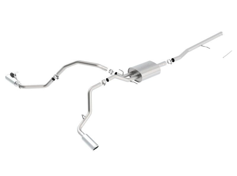 Borla 140545 14 Silv/Sierra C/B Exh S-Type 1500 5.3L V8 AT/MT 2&4WD Ext Cab Split Side Exit