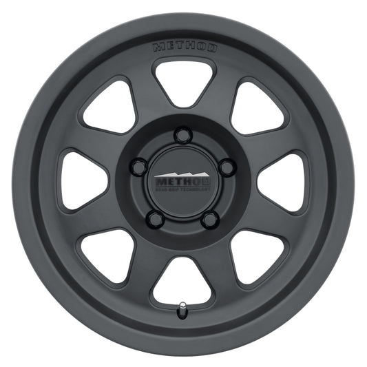 Method Wheels MR70178550500 Method MR701 17x8.5 0mm Offset 5x5 71.5mm CB Matte Black Wheel