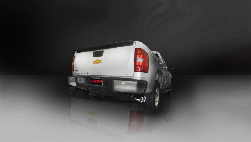 CORSA Performance 14523 Corsa 2011-2013 Chevrolet Silverado Crew Cab/Short Bed 1500 6.2L V8 Polished Sport Cat-Back Exhaust
