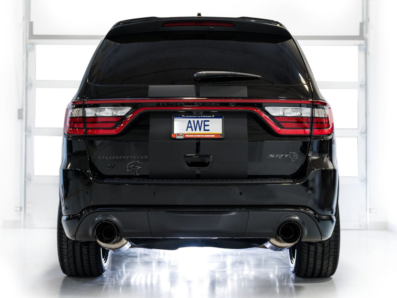 AWE Tuning 3020-33952 18-23 Dodge Durango SRT & Hellcat Track Edition Exhaust - Diamond Black Tips