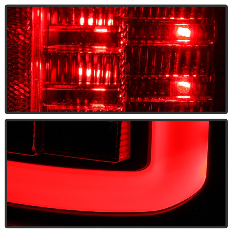 SPYDER 5085917 Spyder Dodge RAM 09-18 LED Tail Lights - All Black ALT-YD-DRAM09V2-LED-BKV2 (Incandescent Only)