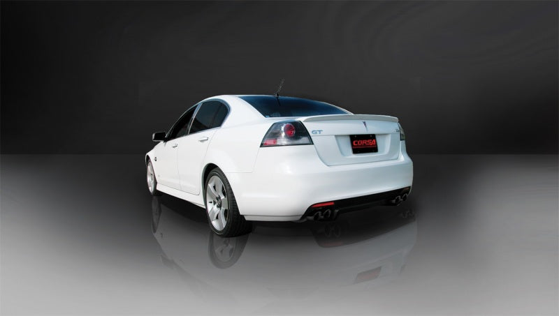 CORSA Performance 14950BLK Corsa 2008-2009 Pontiac G8 GXP 6.0L V8 Sport Cat-Back w/ Dual 3in Black Tips
