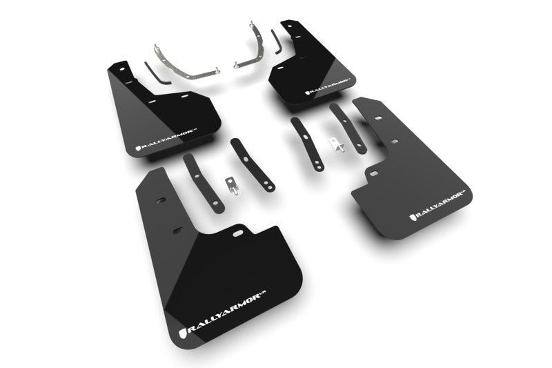 Rally Armor MF135-UR-BLK-WH 2025+ Hyundai Tucson (Excl. ICE & XRT) Black UR Mud Flap w/ White Logo