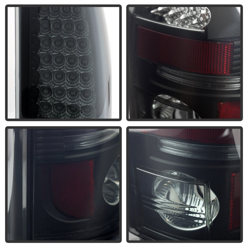 SPYDER 5078063 Spyder Chevy Silverado 1500 99-02 (Not Fit Stepside) LED Tail Lights Blk Smke ALT-YD-CS99-LED-BSM