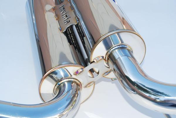Invidia HS07IG7GID 07+ Infiniti G37 Coupe Gemini Rolled Titanium Tip Cat-back Exhaust