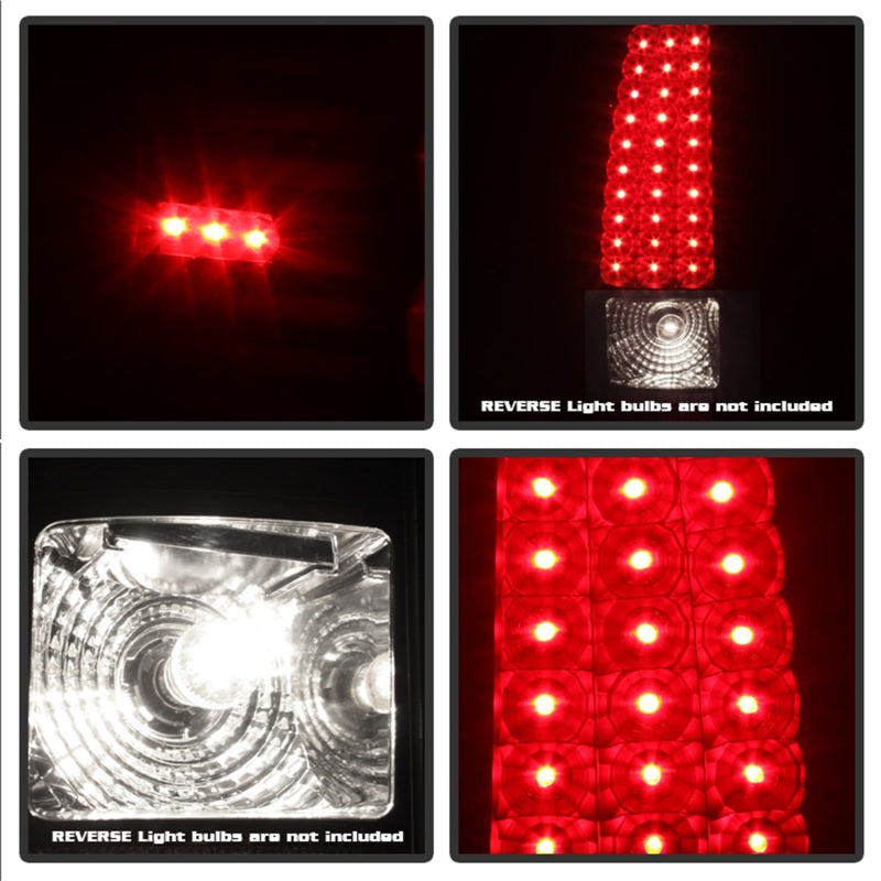 SPYDER 5008763 xTune 03-06 Silverado 1500/2500 (Will Not Fit Stepside) LED Tail Lights Black ALT-ON-CS03-LED-BK