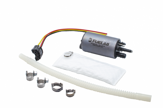 Fuelab 49614 496 In-Tank Brushless Fuel Pump w/9mm Barb & 6mm Barb Siphon - 500 LPH