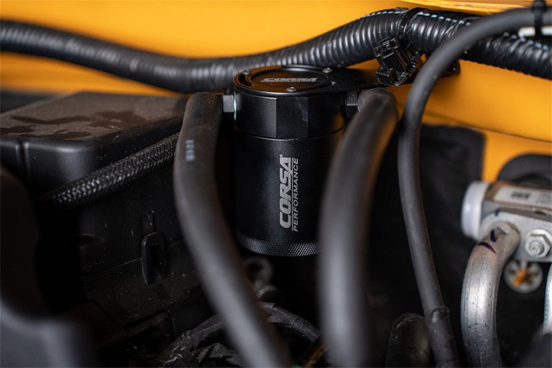 CORSA Performance CC0018 Corsa 2021-2025 Ford Bronco 2.3L Aluminum Oil Catch Can