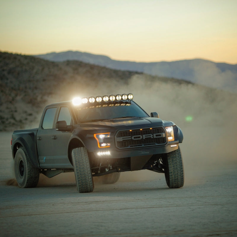KC HiLiTES 91333 17-18 Ford Raptor 57in. Pro6 Gravity LED 9-Light 180w Combo Beam Overhead Light Bar Sys