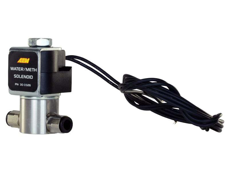 AEM 30-3326 Water/Methanol Injection System - High-Flow Low-Current WMI Solenoid - 200PSI 1/8in-27NPT In/Out
