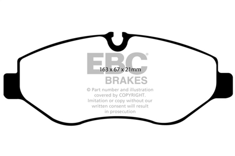 EBC DP61926 07+ Dodge Sprinter 2500 Greenstuff Front Brake Pads