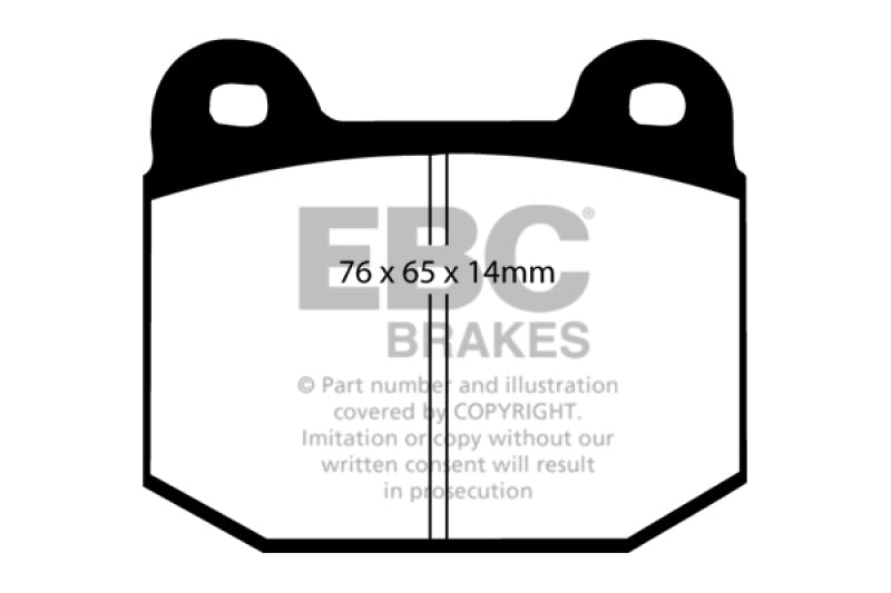 EBC DP31537C 03-04 Infiniti G35 3.5 (Manual) (Brembo) Redstuff Rear Brake Pads