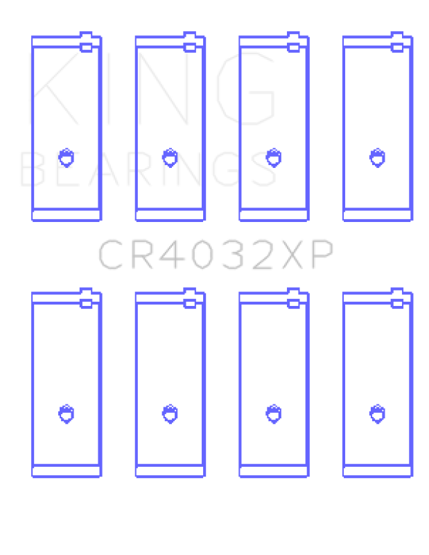 King Engine Bearings CR4032XP King Toyota 4AGE 4AGZE 16V 1.6L Performance Rod Bearing Set - Size STD