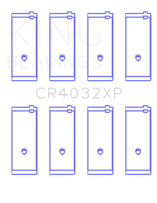 King Engine Bearings CR4032XP Toyota 4AGE 4AGZE 16V 1.6L Performance Rod Bearing Set - Size STD