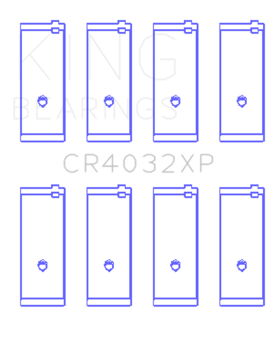 King Engine Bearings CR4032XP Toyota 4AGE 4AGZE 16V 1.6L Performance Rod Bearing Set - Size STD