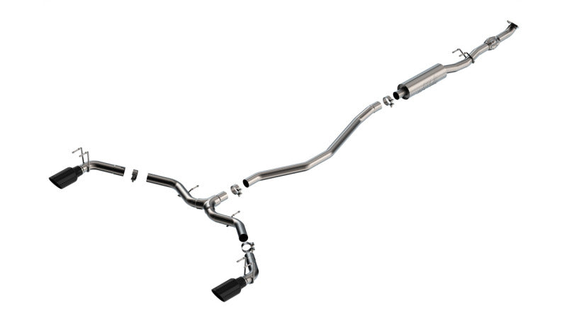 Borla 140922BC 2023 Integra/22-23 Civic Si 1.5L 4 CYL. MT FWD 4DR 2.50in S-Type Catback Exhaust Black Chrome