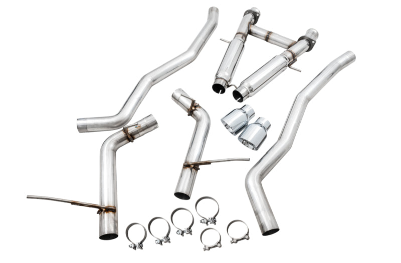 AWE Tuning 3020-32061 2020 Jeep Grand Cherokee SRT Track Edition Exhaust - Chrome Silver Tips
