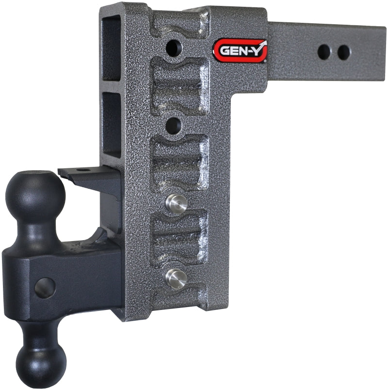 GEN-Y Hitch GH-624 Gen-Y Mega Duty 2.5in Shank 9in Drop 3K TW 21K Hitch w/GH-061 Dual-Ball/GH-062 Pintle Lock