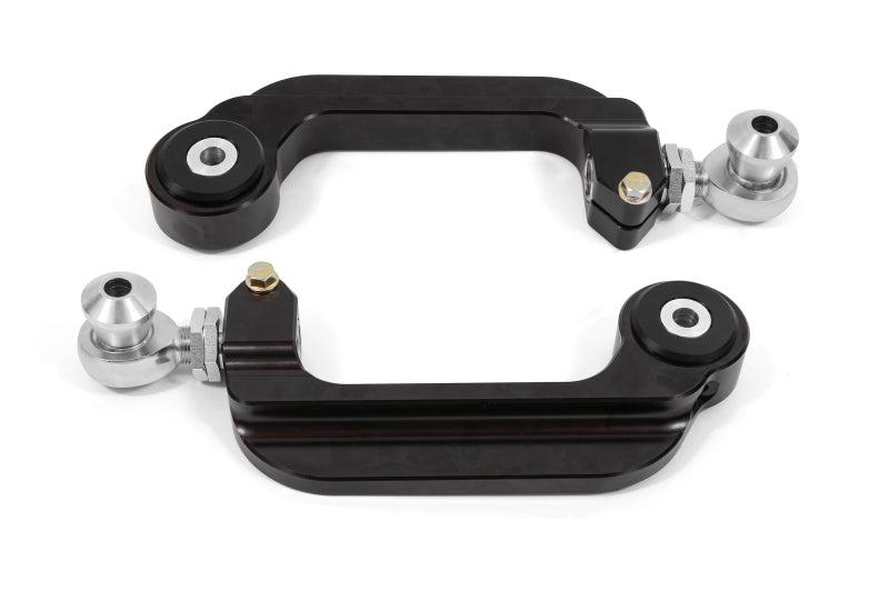 BMR Suspension UCA763 BMR 15-21 S550 Mustang Billet Aluminum Camber Links Adjustable (Delrin/Rod ends) - Black Anodized