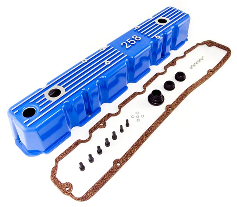 OMIX 17401.11 Omix Blue Aluminum Valve Cover 81-87 CJ & Wrangler