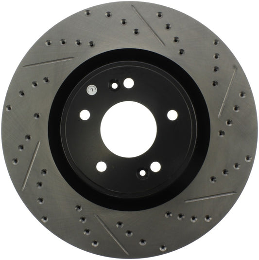 Stoptech 127.51036L StopTech 10 Hyundai Genesis Coupe w/ Factory Brembo Slotted & Drilled Left Front Rotor