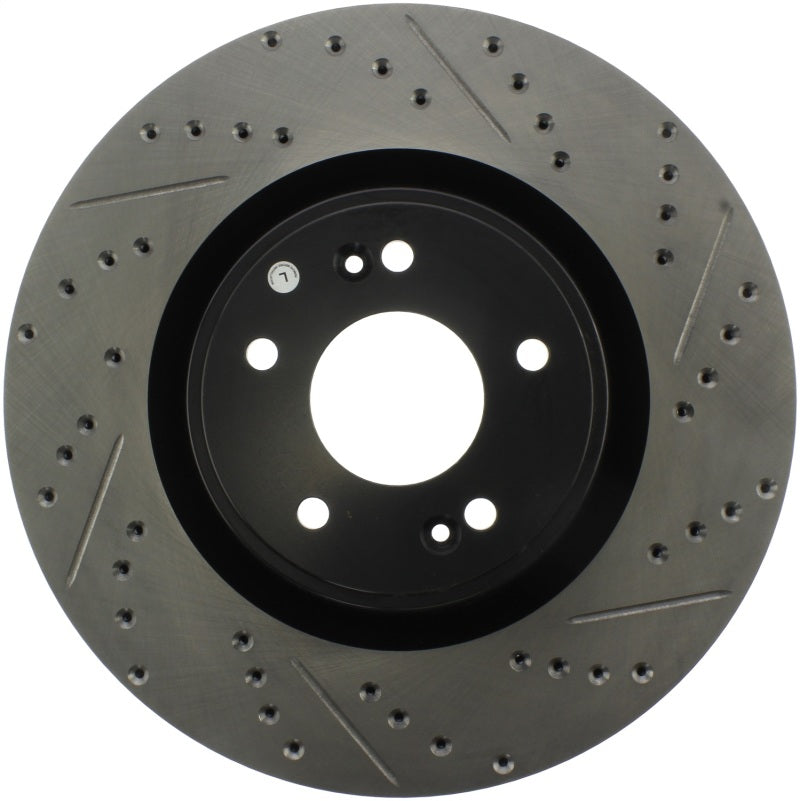 Stoptech 127.51036L StopTech 10 Hyundai Genesis Coupe w/ Factory Brembo Slotted & Drilled Left Front Rotor
