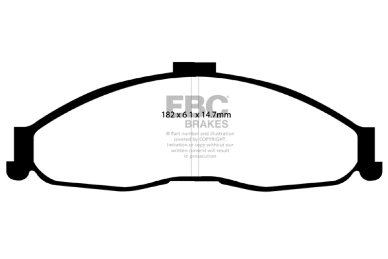 EBC DP41239R 98-02 Chevrolet Camaro (4th Gen) 3.8 Yellowstuff Front Brake Pads