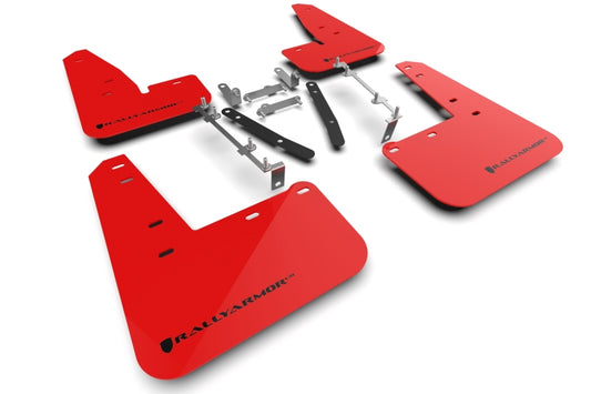 Rally Armor MF89-UR-RD-BLK 23-26 Toyota GR Corolla Red UR Mud Flap w/Black Logo