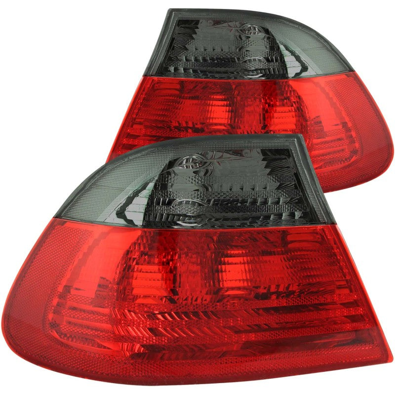 ANZO 221202 2000-2003 BMW 3 Series E46 Taillights Red/Smoke - Outer
