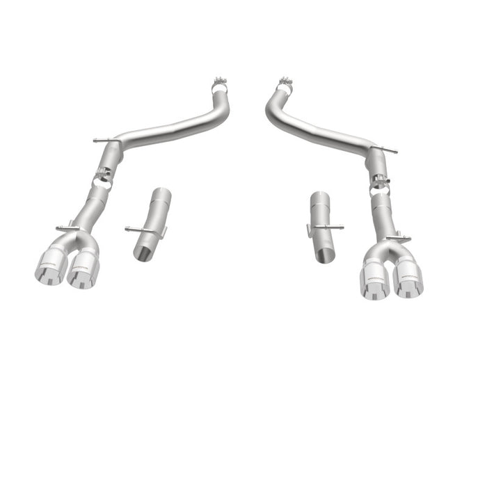 Magnaflow 19218 MagnaFlow Axle-Back, SS, 2.5in, Quad Split Rear 3.5in Tip 2015 Dodge Challenger 3.6L V6