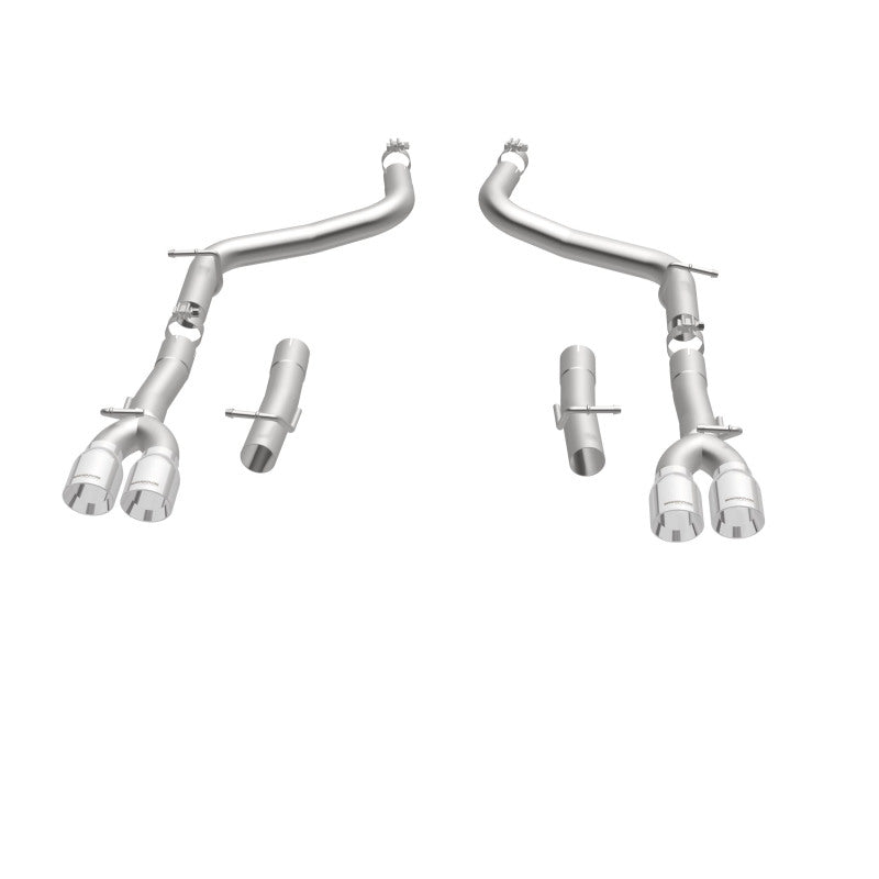 Magnaflow 19218 MagnaFlow Axle-Back, SS, 2.5in, Quad Split Rear 3.5in Tip 2015 Dodge Challenger 3.6L V6