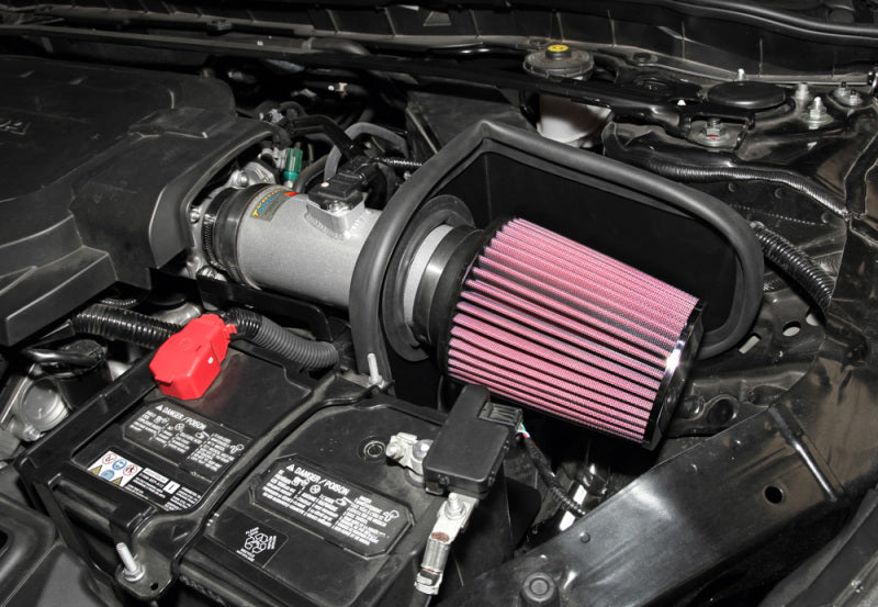K&N Engineering 69-1212TS K&N 13-14 Honda Accord 3.5L V6 69 Series Typhoon Air Intake System - Silver Cold Air Intake Kit